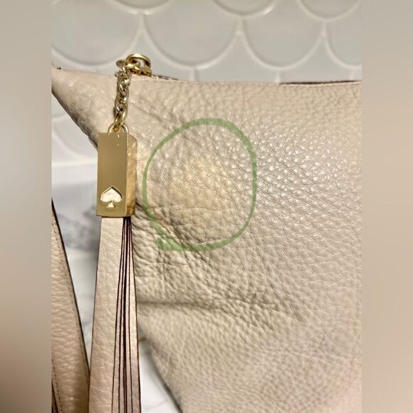 Kate Spade Grey Leather Shoulder Bag Handbag WKRU33221 - Picture 3 of 11